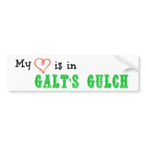 My heart is in Galt's Gulch Bumper Sticker
