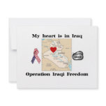 My Heart is in Iraq Personalized Invitation