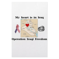 My Heart is in Iraq Custom Stationery