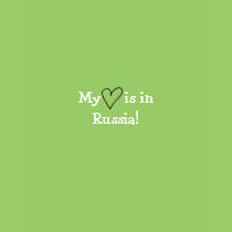 My heart  is in Russia! t-shirts