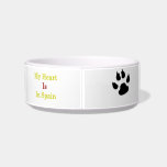 My Heart Is In Spain Cat Bowl