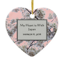 'My Heart is with Japan' Ornament