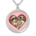 My heart is yours photo cutout red pink template necklace