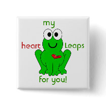 my heart Leaps for you!-2 buttons