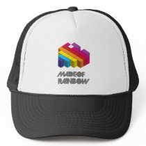 My Heart & Love is Made Of Rainbow Trucker Hat