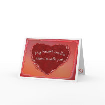 "My Heart Melts" Valentine's Card