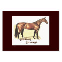 My Heart My Horse Recipe Card business cards by MzLisaMichelle My Heart My Horse Recipe Card business cards