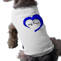 My Heart Pet Clothing (blue heart) pet clothing