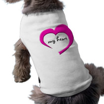 My Heart Pet Clothing (pink heart) pet clothing