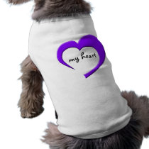 My Heart Pet Clothing (purple heart) pet clothing