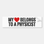 My Heart Physicist Bumper Sticker