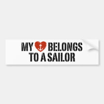 My Heart Sailor bumper stickers