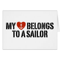 My Heart Sailor Greeting Cards