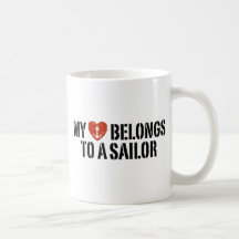 My Heart Sailor Coffee Mugs