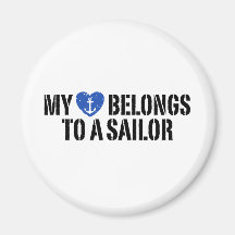 My Heart Sailor Refrigerator Magnets