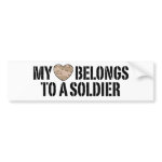 My Heart Soldier Bumper Stickers