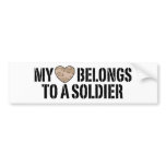 My Heart Soldier Bumper Stickers