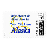 My Heart & Soul Are In Alaska postage by TShirtDotCom My Heart & Soul Are In Alaska postage