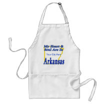 My Heart & Soul Are In Arkansas aprons by TShirtDotCom My Heart & Soul Are In Arkansas aprons