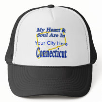My Heart & Soul Are In Connecticut hats