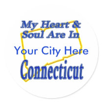 My Heart & Soul Are In Connecticut stickers