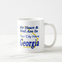 My Heart & Soul Are In Georgia Mugs