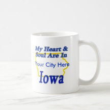My Heart & Soul Are In Iowa Coffee Mug