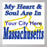 My Heart & Soul Are In Massachusetts Print
