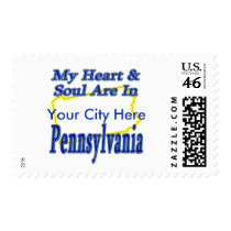 My Heart & Soul Are In Pennsylvania postage by TShirtDotCom My Heart & Soul Are In Pennsylvania postage