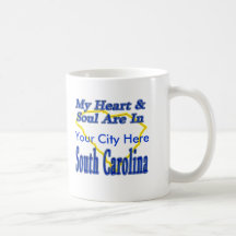 My Heart & Soul Are In South Carolina Mugs