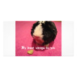 My heart wheeps for you. customized photo card