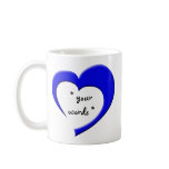 My Heart, Your Words Mug (blue)