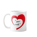 My Heart, Your Words Mug (red)