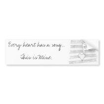 My Heart's Song bumper Sticker bumper stickers