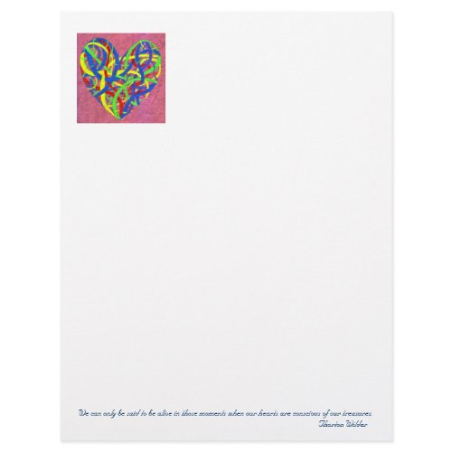 My Heart's Treasure letterhead