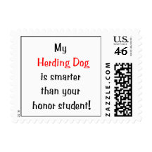 My Herding Dog is Smarter... Postage Stamp