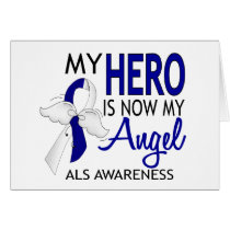 My Hero Is My Angel ALS Greeting Card