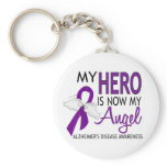 My Hero Is My Angel Alzheimer's Disease keychains