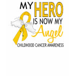 My Hero Is My Angel Childhood Cancer t-shirts