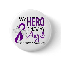 My Hero Is My Angel Cystic Fibrosis Pins