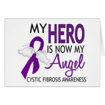 My Hero Is My Angel Cystic Fibrosis Greeting Cards