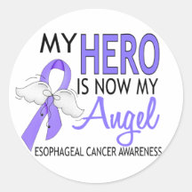 My Hero Is My Angel Esophageal Cancer Stickers