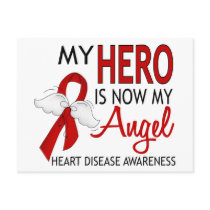 My Hero Is My Angel Heart Disease Postcards