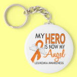 My Hero Is My Angel Leukemia Keychains
