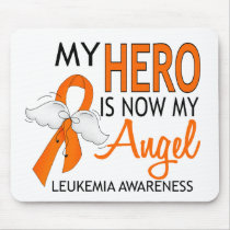 My Hero Is My Angel Leukemia Mouse Pad