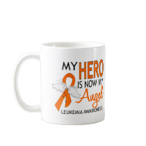 My Hero Is My Angel Leukemia Mug