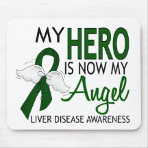 My Hero Is My Angel Liver Disease Mousepad