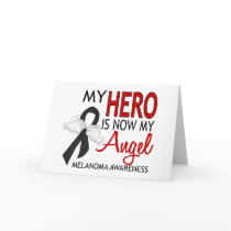 My Hero Is My Angel Melanoma Greeting Card