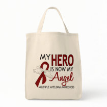 My Hero Is My Angel Multiple Myeloma Tote Bags