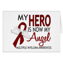My Hero Is My Angel Multiple Myeloma Greeting Cards